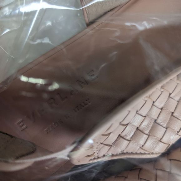 NWOT EVERLANE V Slingback Woven Pointed Flat Neutral Minimalist Shoe NEW sz 10 - Picture 9 of 11